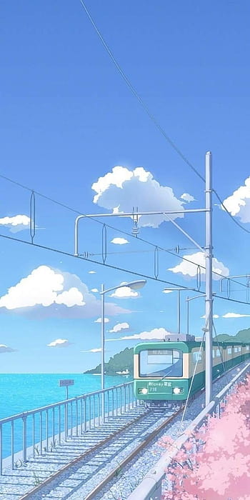 Train Station Illustration, aesthetic anime train HD wallpaper | Pxfuel