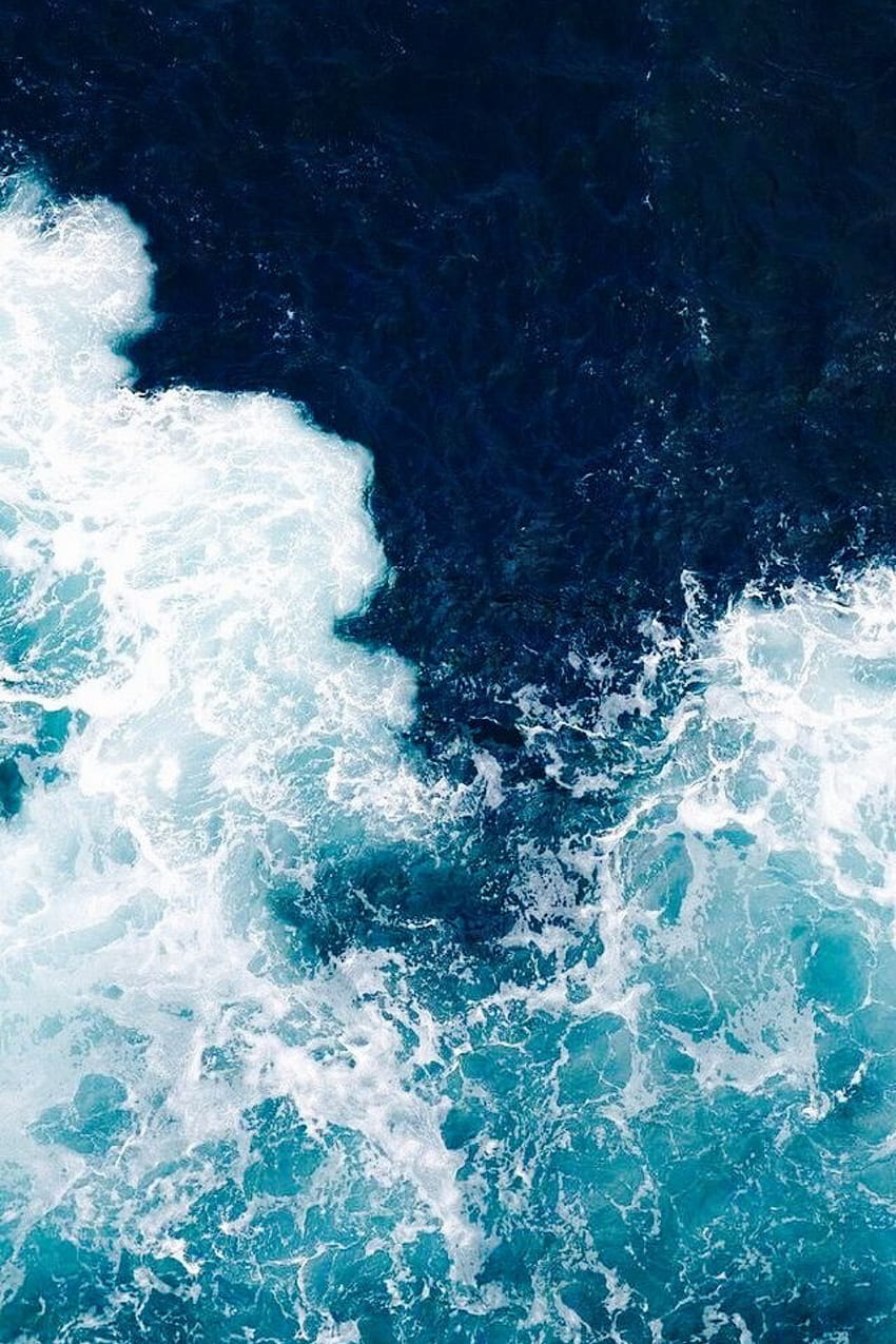 Ocean Aesthetic Blue, océano azul estético fondo de pantalla del teléfono