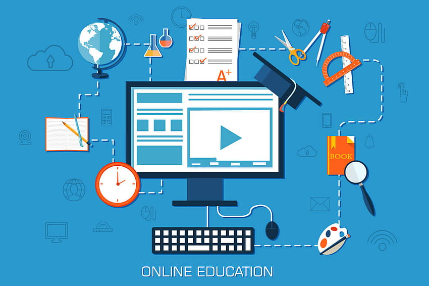 Educational Website Backgrounds, online education HD wallpaper