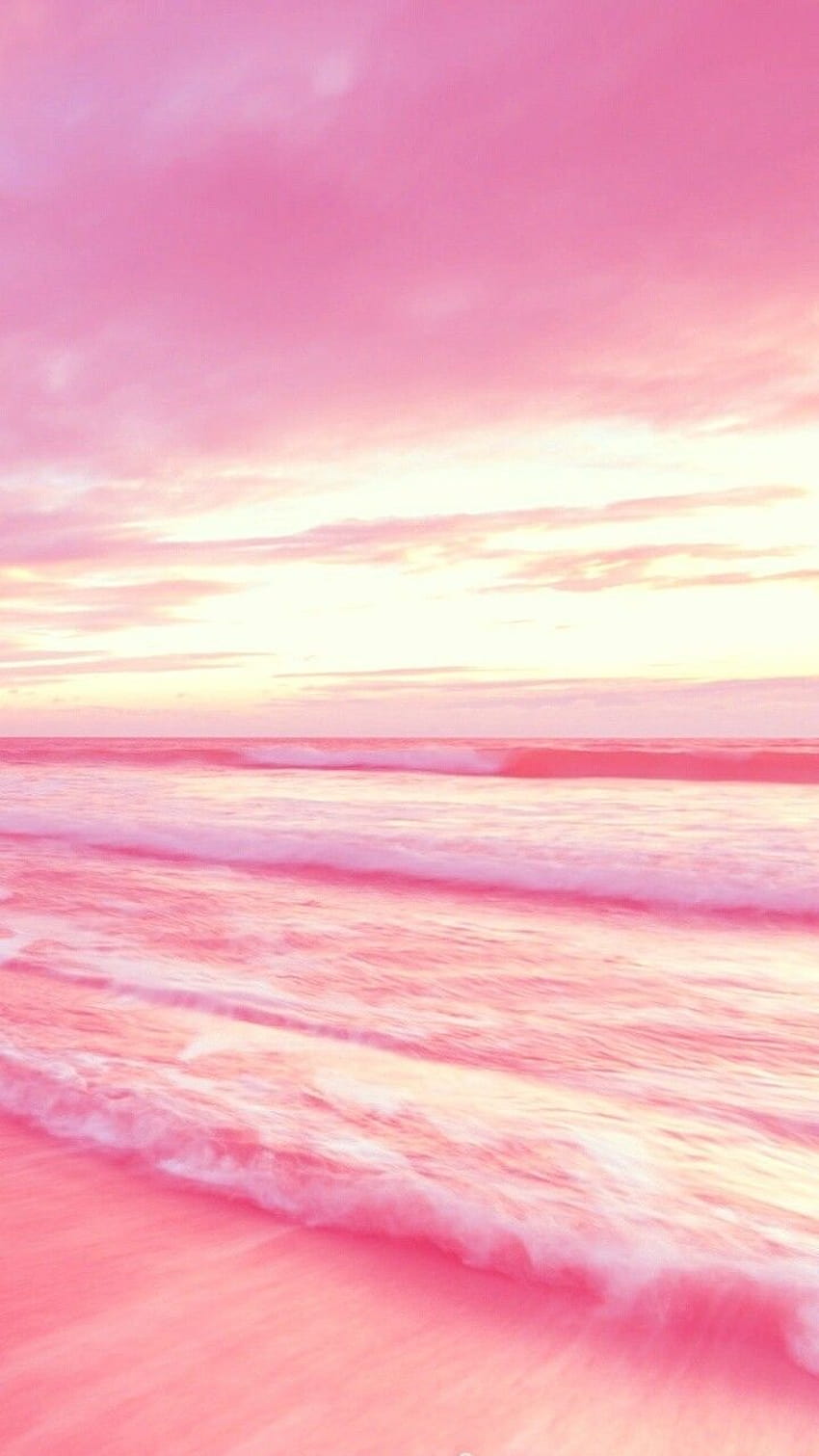 Pink ocean HD phone wallpaper | Pxfuel