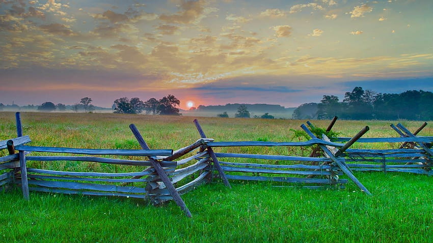 อุทยานทหารแห่งชาติ Gettysburg, Gettysburg, Pennsylvania วอลล์เปเปอร์ HD