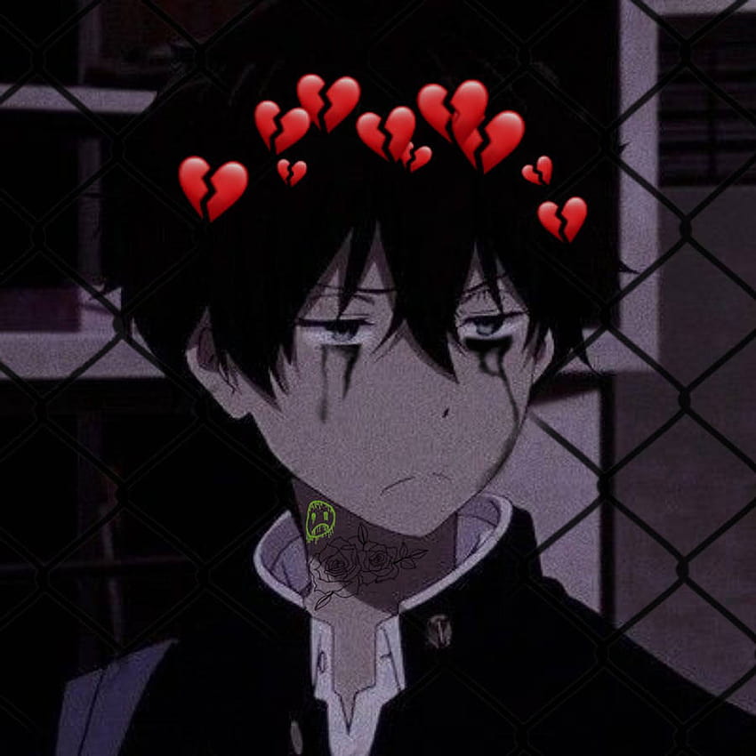 Anime PFP Sad Boy, anime pfp boy HD phone wallpaper