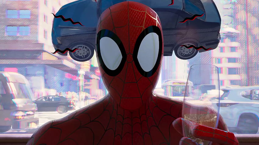 Peter Parker Spiderman in den Spinnenvers, peter b parker HD-Hintergrundbild