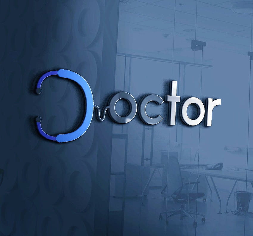 Logotipo do médico, sinal de médico papel de parede HD