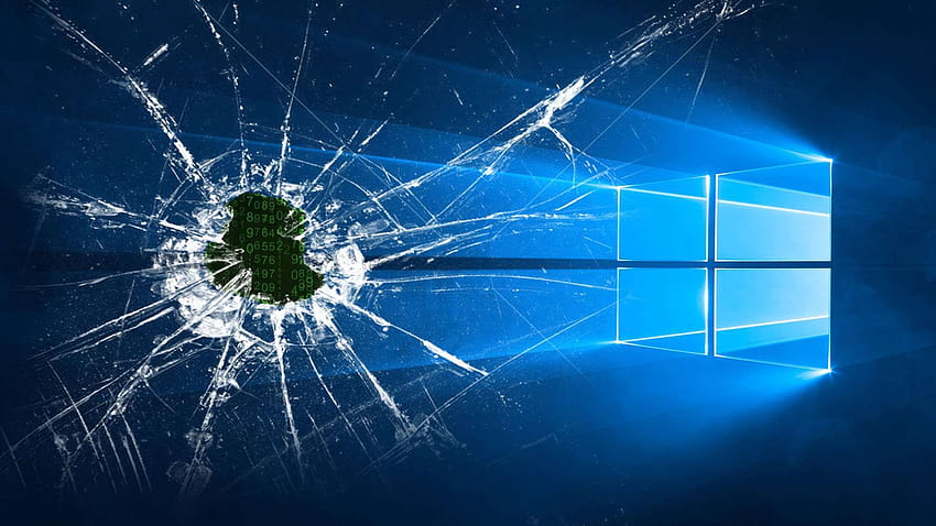 Tela quebrada Windows 10 Tela quebrada, notebook quebrado papel de parede HD