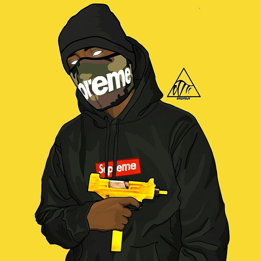 Supreme X Ghetto Cartoons Hd Phone Wallpaper Pxfuel