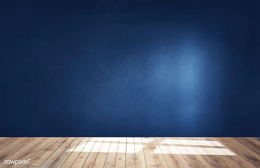 Premium of Dark blue wall in an empty room with a HD wallpaper | Pxfuel