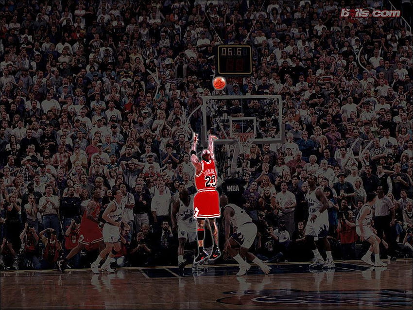 Michael Jordan, rzut z wyskoku Tapeta HD