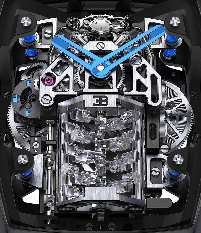 Jacob & Co. Bugatti Chiron Tourbillon racchiude un motore W16 funzionante Sfondo del telefono HD
