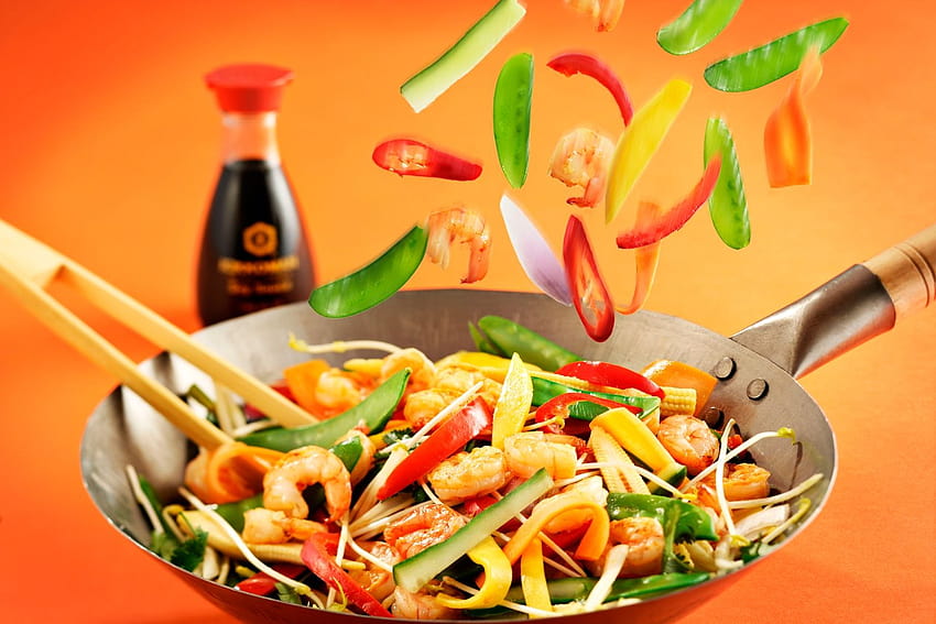 : salad, sauce, dish, vegetable, vegetarian food, asian food, recipe, chinese food, frying pan, thai food, southeast asian food, chinese noodles, mexican cuisine, hashing, stir frying 1536x1024 HD wallpaper