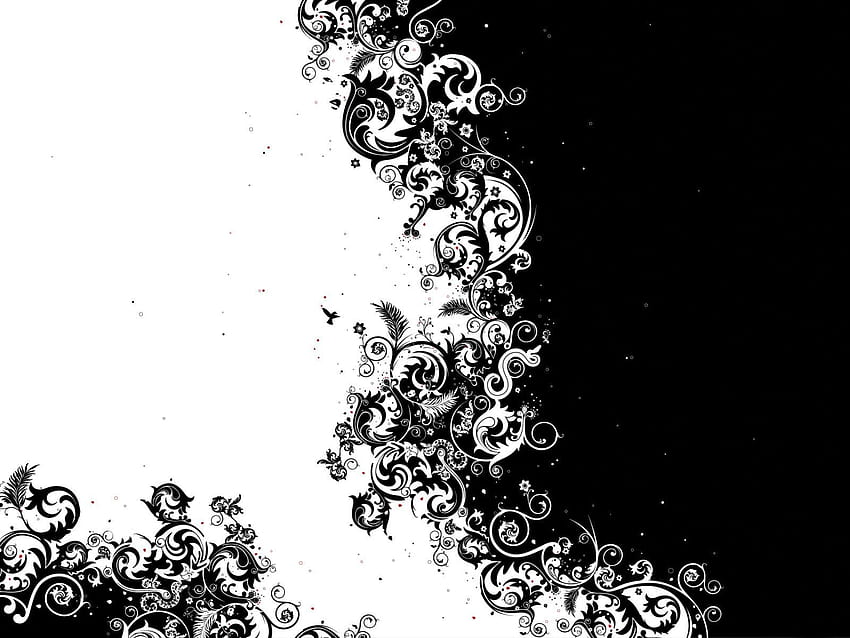 Fonds D'écran Abstrait Noir Et Blanc, blanc noir Tapeta HD