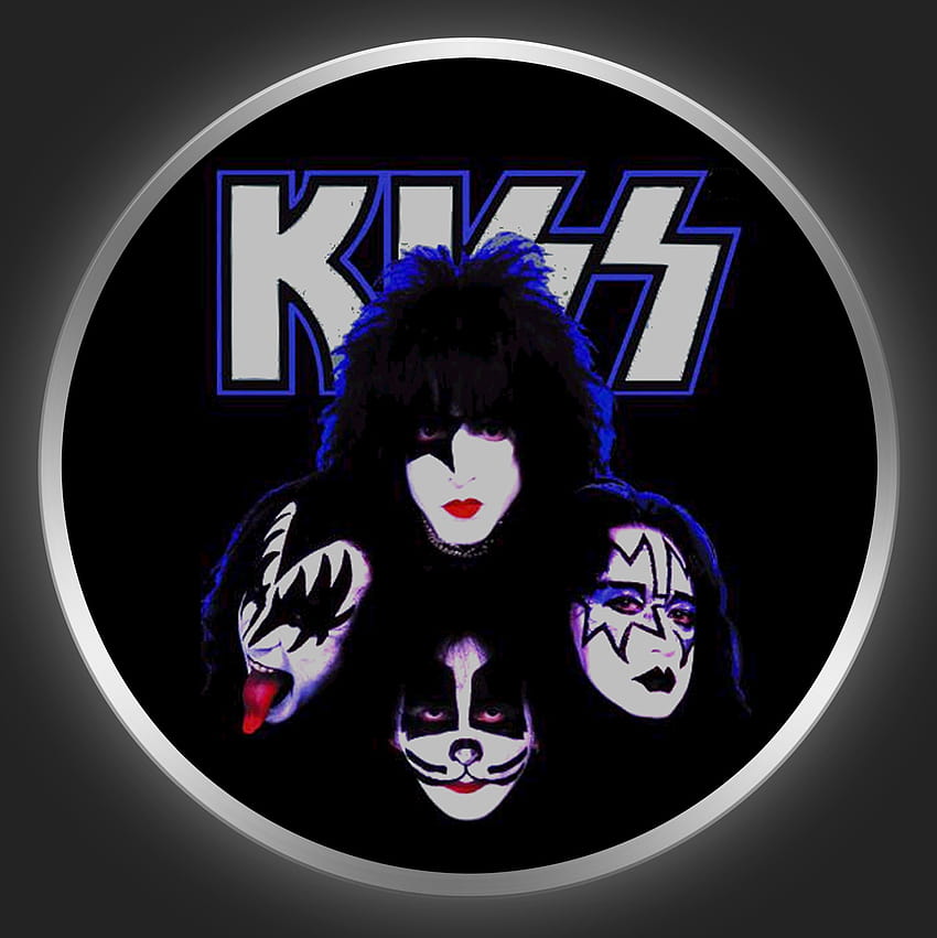 Kiss Band 로고, 키스 로고 HD 전화 배경 화면