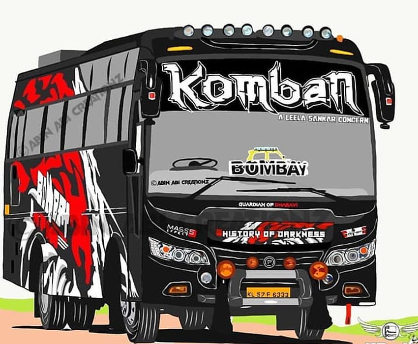 Komban Holidays || Kerala Tourist bus Drawing For Bus Lovers 💙💙 - YouTube