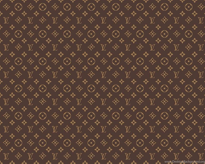 Patrón Gucci en Perro, patrón marrón fondo de pantalla