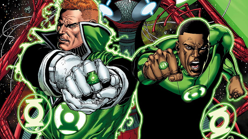 DC, Lanterna Verde, Guy Gardner, John Stewart, Super-herói e Fundos • 15077 • Wallur, john stewart dc comics papel de parede HD
