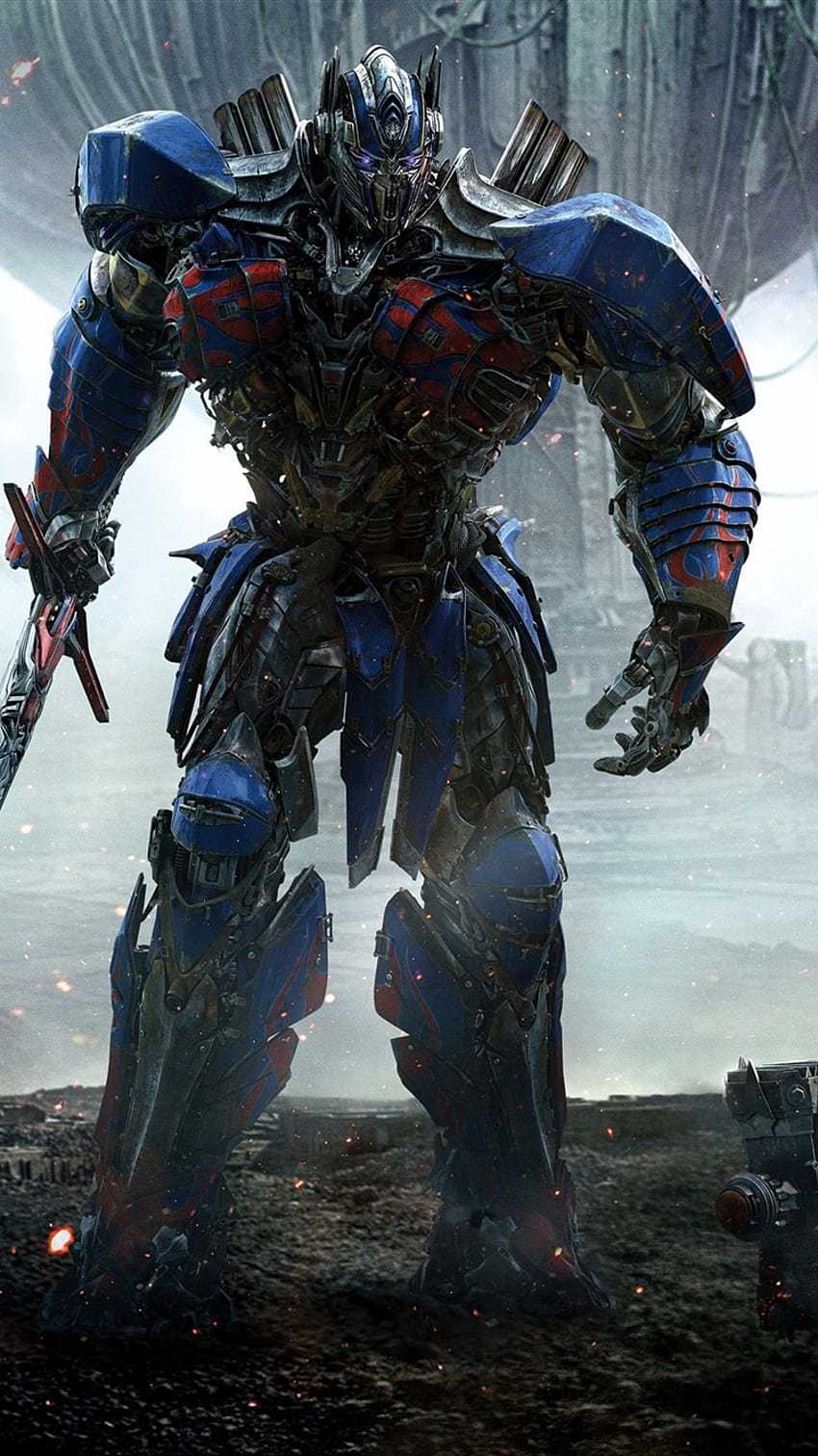 Optimus Prime con espada fondo de pantalla del teléfono