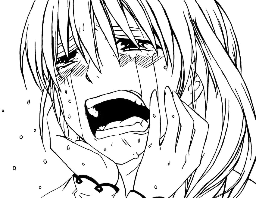 Sad Anime Faces, anime sad drawing HD wallpaper