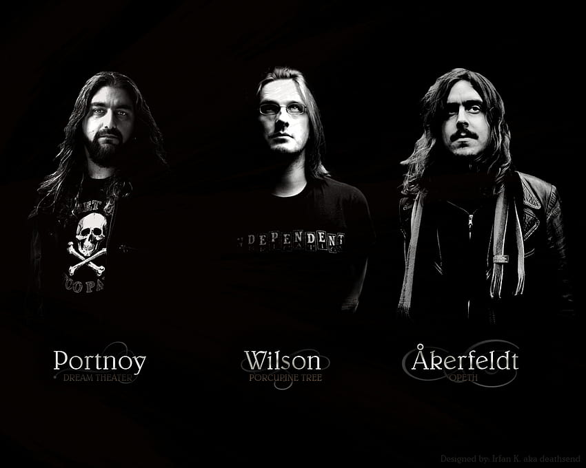 steven wilson/porcupine tree,mike portney/dream theater and mikael HD wallpaper