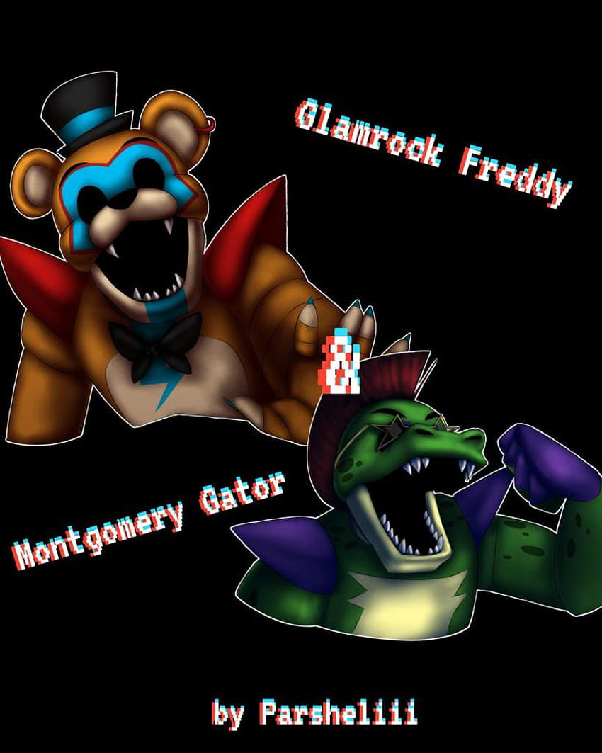monty gator vs glamrock bonnie HD phone wallpaper