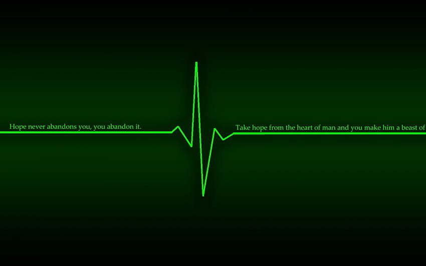 Green Dark 1920x1080 Green Dark Quotes Hope Heart Beat [1920x1080] pour votre , Mobile & Tablet, citations vertes Fond d'écran HD