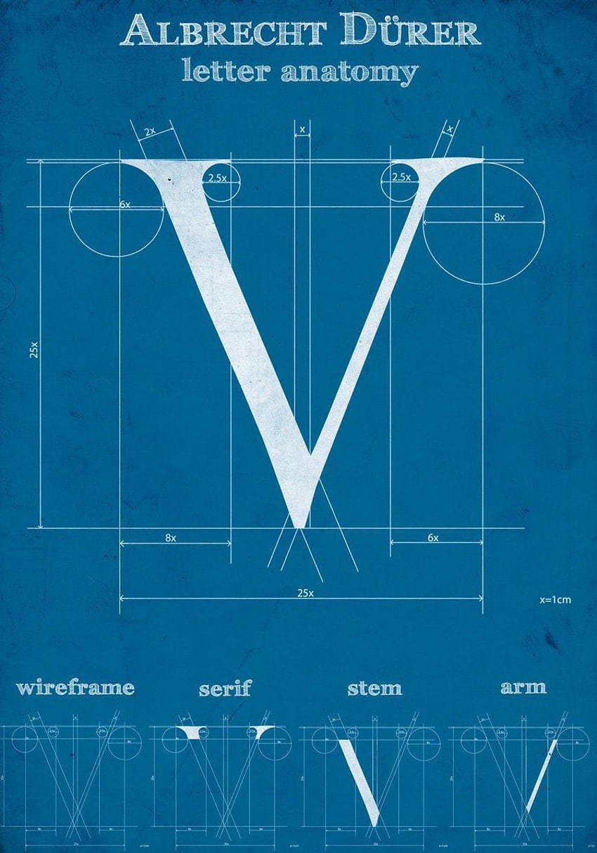 Albrecht Durer's 'V' letter by VeraCotuna, letter v HD phone wallpaper