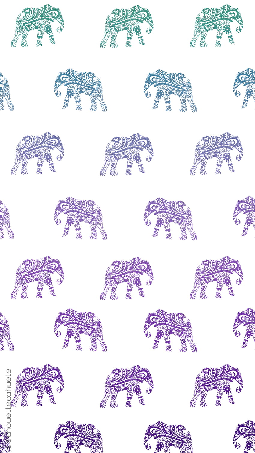 Cute elephant shared by Coralie Perot, boho elephants HD phone wallpaper