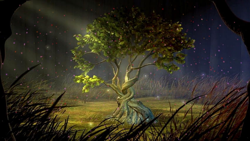 Árbol místico, árbol mágico fondo de pantalla