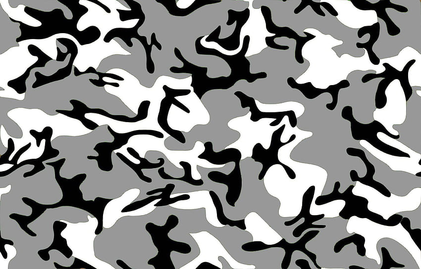 Black and White Camo, snow camo HD wallpaper