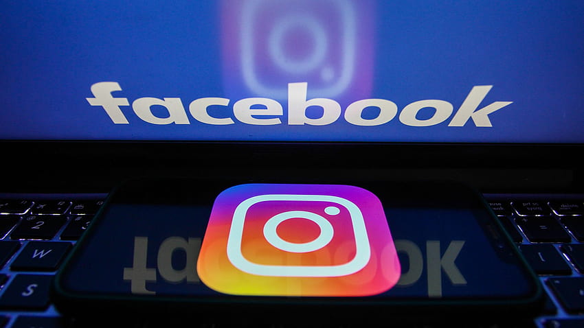 Facebook, Instagram und WhatsApp kommen nach einem weit verbreiteten Ausfall wieder online, WhatsApp Facebook Instagram Logos HD-Hintergrundbild