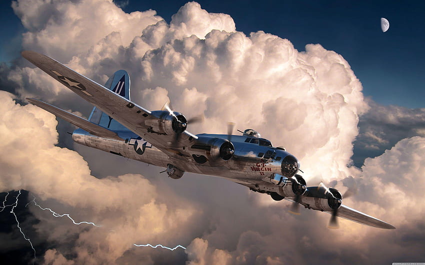 Самолет от Втората световна война ❤ за Ultra TV, боен самолет HD тапет