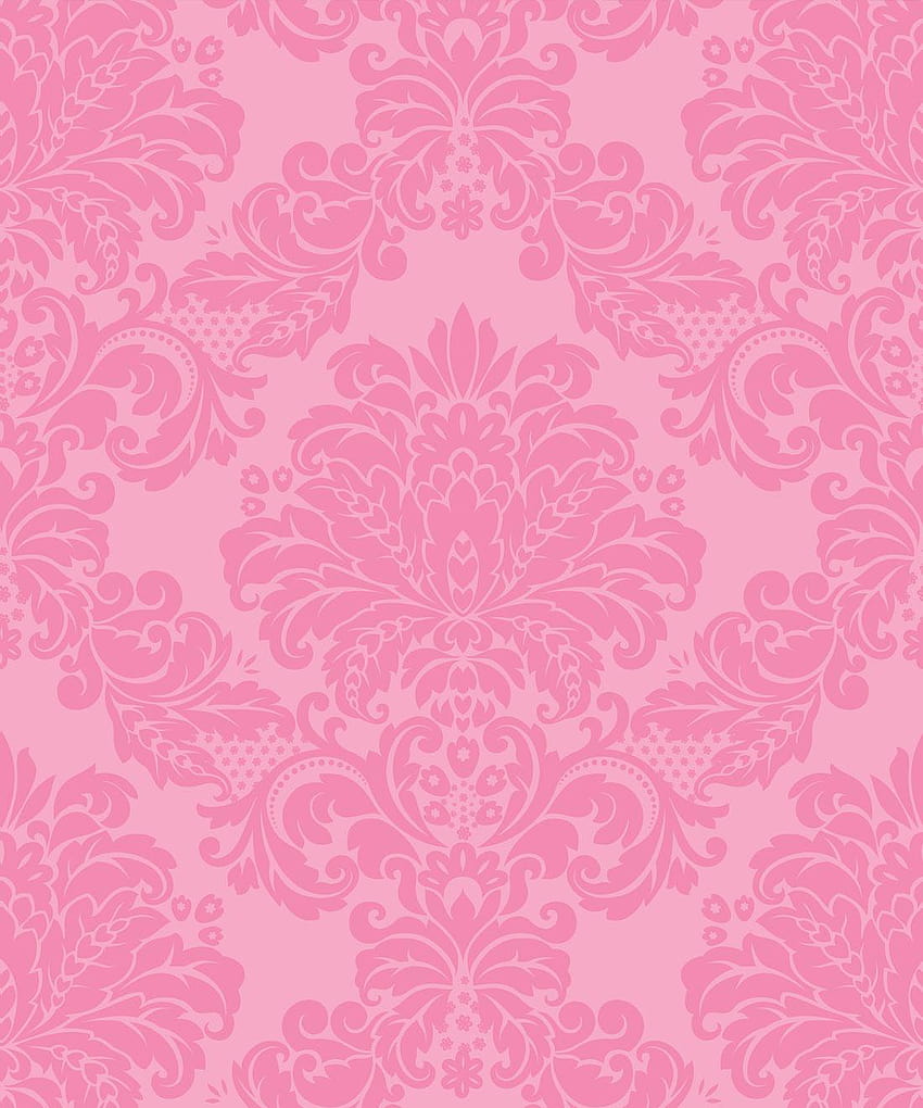 Pink Damask , Muffin & Mani, world of pink HD phone wallpaper