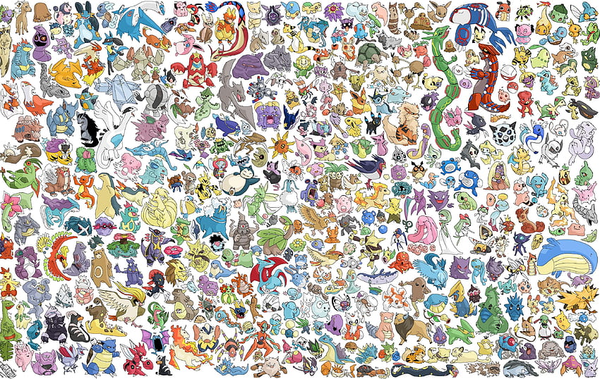 Semua Pokemon di Anjing, kota pokemon Wallpaper HD