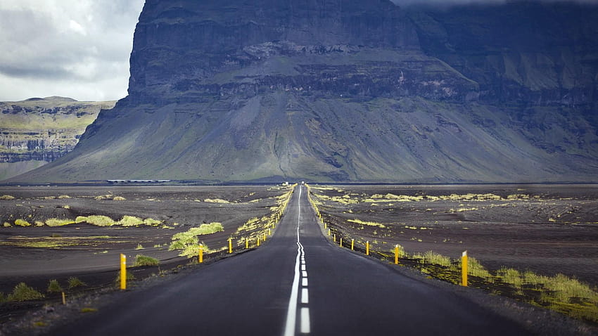 mountains, landscapes, Europe, Iceland, roads ::, iceland road HD wallpaper