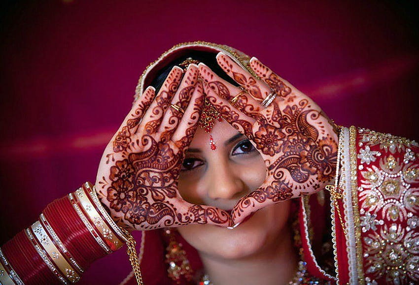 Braut-Mehndi-Designs für Hände, Mehendi HD-Hintergrundbild