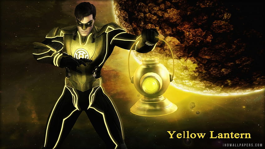 Yellow Lantern Injustice Gods Among Us i [1600x900] na telefon komórkowy i tablet Tapeta HD