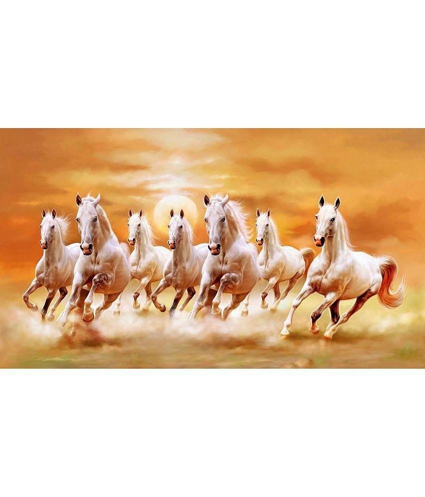 20 Peinture de luxe 7 chevaux Vastu, 7horse Fond d'écran de téléphone HD