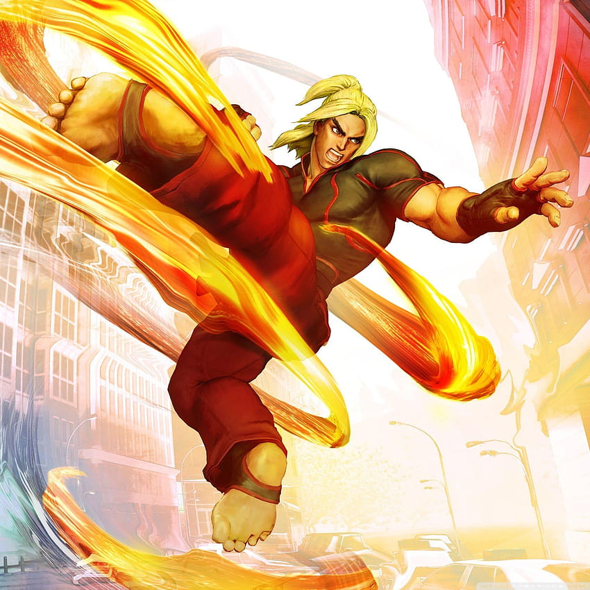 Street Fighter V Ken 2016 비디오 게임, 스트리트 파이터 켄 HD 전화 배경 화면