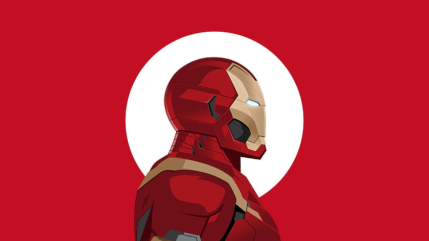 Iron Man Minimal, hombre de hierro mínimo u fondo de pantalla