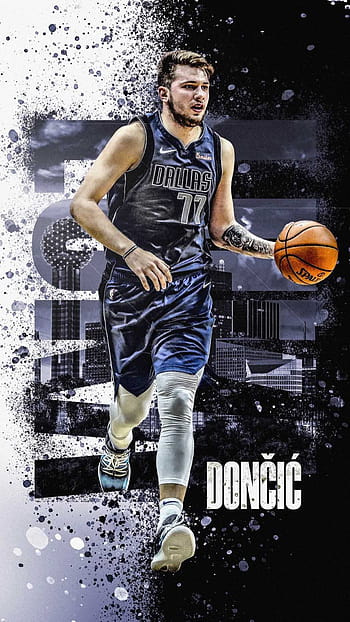 77 Luka Doncic (Dallas Mavericks) iPhone 6/7/8 Wallpaper