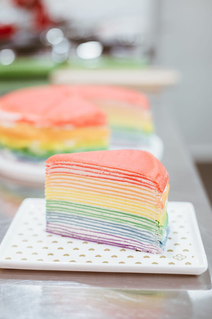 Rainbow Crepe Cakes now in Town, rainbow cake HD phone wallpaper | Pxfuel
