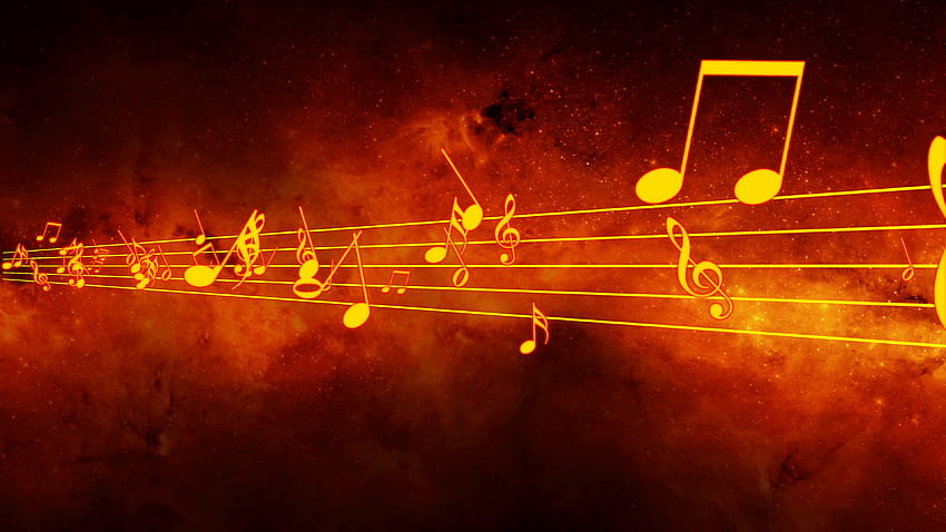 Animated backgrounds with musical notes, Music notes flowing, flying, musical background HD wallpaper