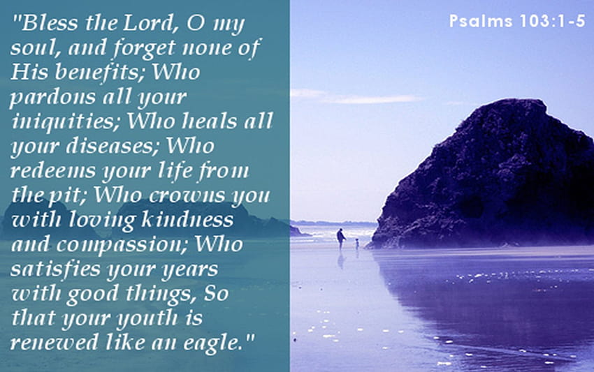 Psalm Bibelverse über Stärke Psalm, Vorfrühling mit Bibelversen HD-Hintergrundbild
