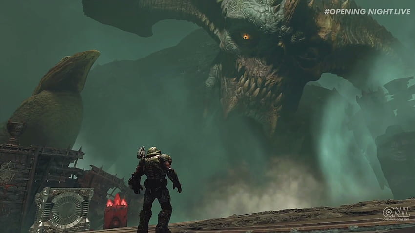 Gamescom – Doom Eternal DLC The Ancient Gods Part 1 има дата на издаване, doom eternal titan HD тапет