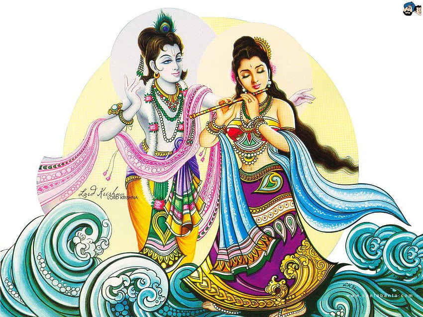 Hindu Gods & Goddesses Full &, shri radha krishna HD wallpaper