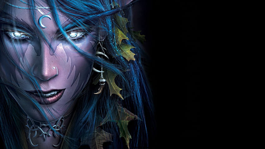 Warcraft Night Elf, Frauen und Nacht HD-Hintergrundbild