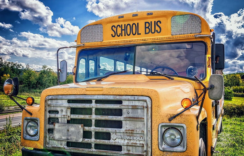 r, USA, usa, high resolution, school bus, school bus, ultra , section разное, school buses HD wallpaper