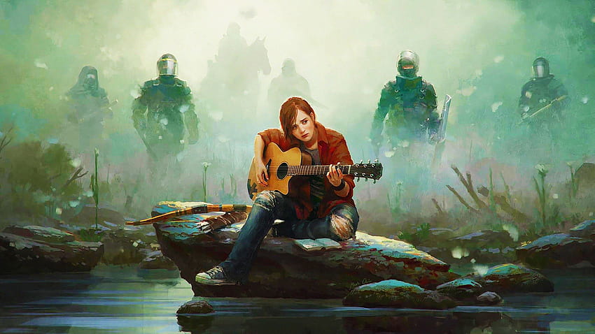 The Last of Us Part 2 Ellie Playing Guitar HD wallpaper