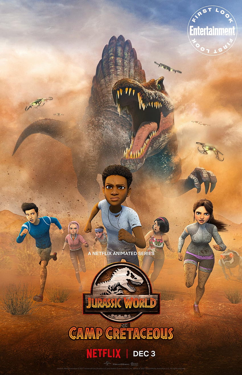 Der Trailer zur 4. Staffel von Jurassic World Camp Cretaceous zeigt die neue Insel HD-Handy-Hintergrundbild
