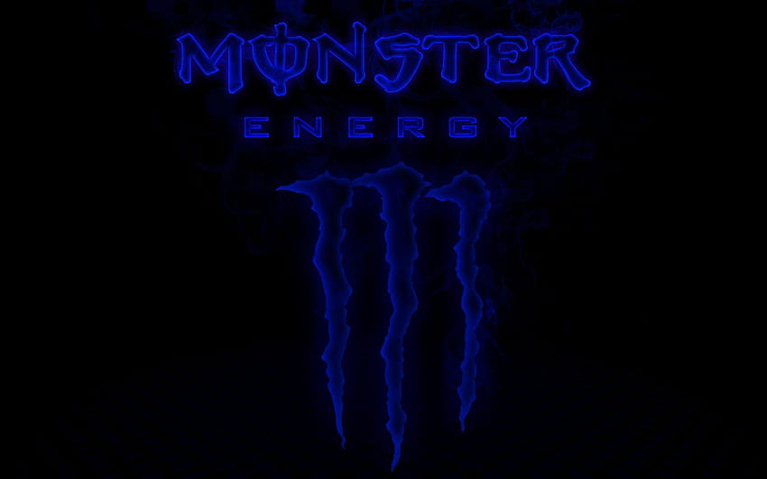 Blue Monster Energy HD wallpaper