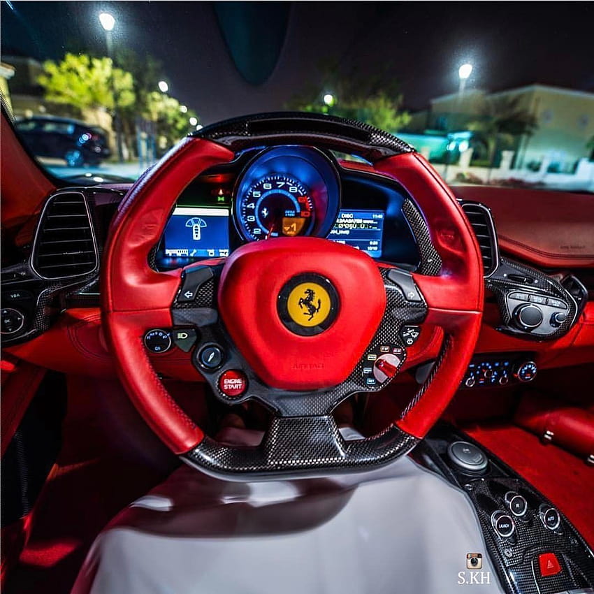 Die 12 besten Möbelhäuser Dubai, Ferrari-Interieur HD-Handy-Hintergrundbild